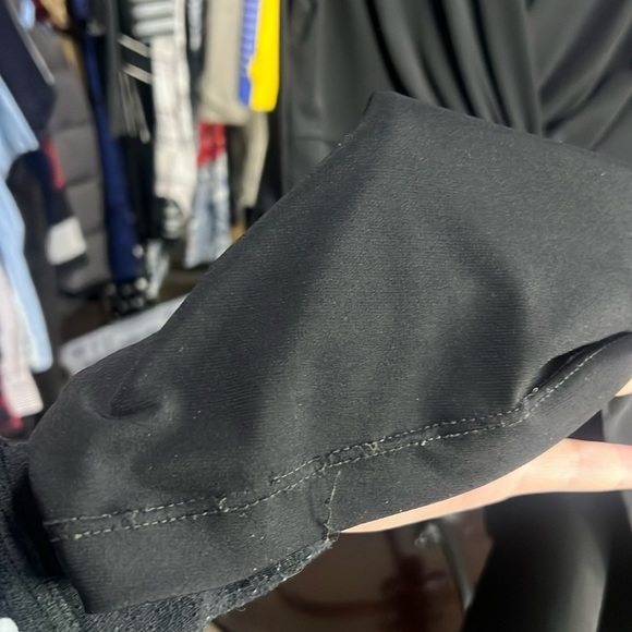 LIZ CLAIBORNE Black Dress Sleeveless Wrap Blouse V-Neck Formal Dress size Small - Picture 7 of 7